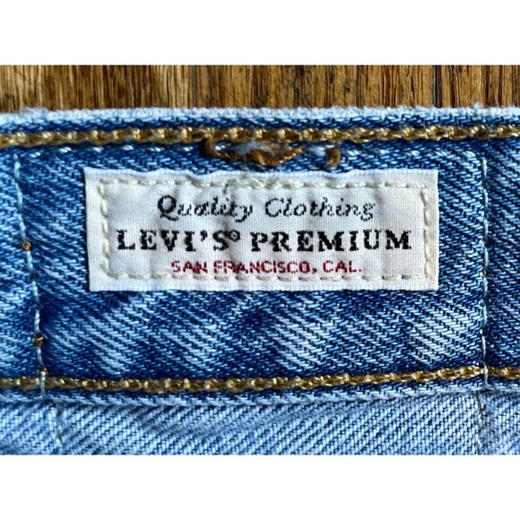 Levi's Premium Blue Wedgie Straight Denim Jeans Pants Trousers  Women's Size 32 - Picture 3 of 13